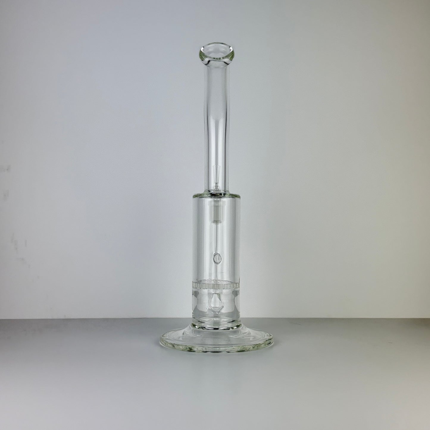 Single Honeycomb Percolator Tube w/Curved Neck, w/ Disc Base