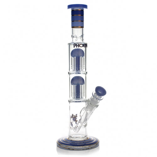 PhoenixStar Double 8 Arm Percolator Tube W/Thick Disc Base