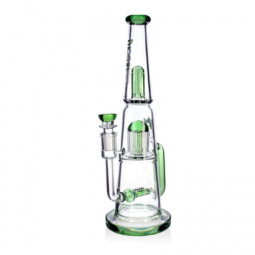 14” Phoenix Star Twin Diffuser Recycler Bong with Shower Head Percolator