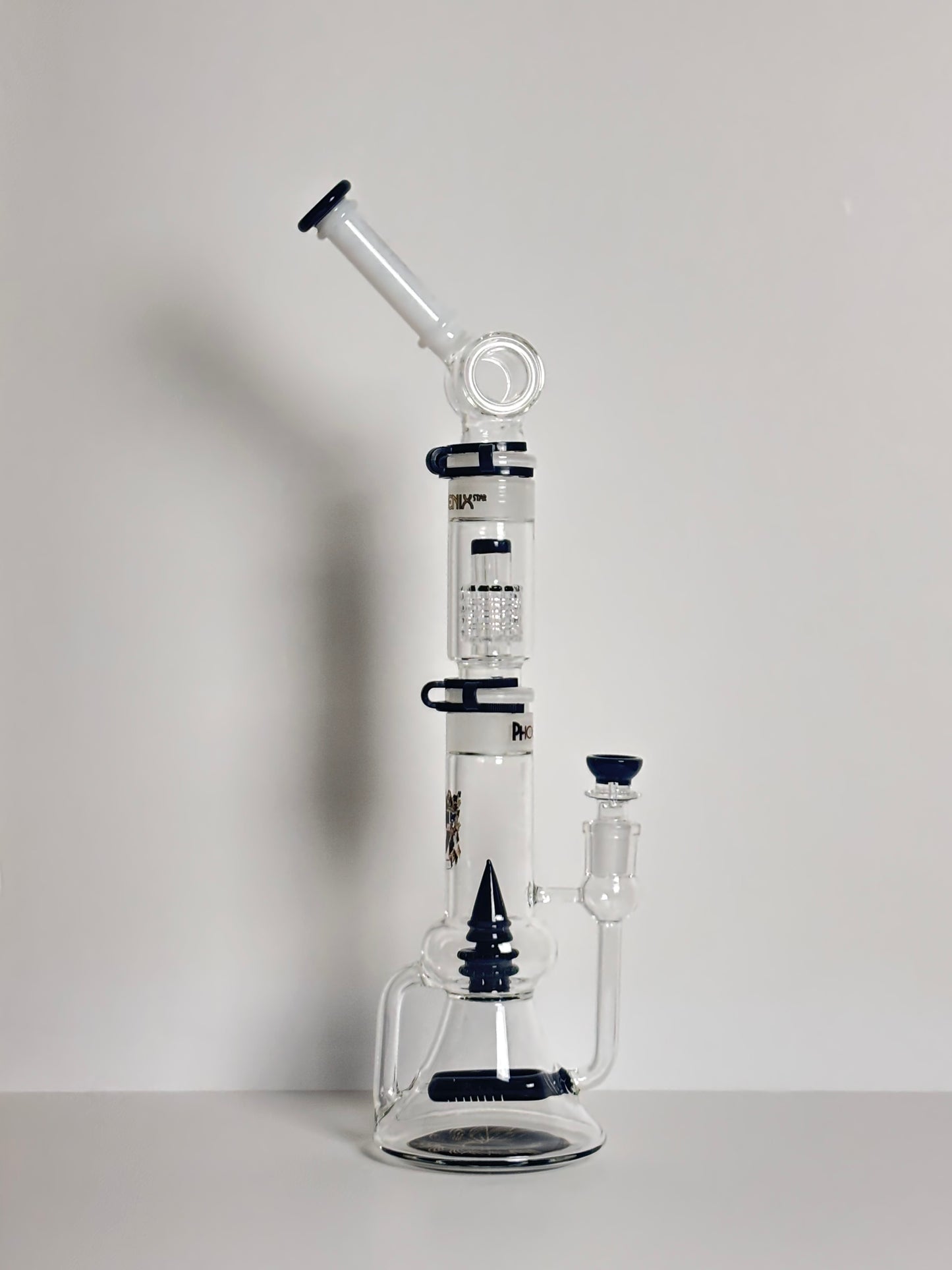 PhoenixStar Customisable 12.5” Double Inline and Spiked Showerhead Percolator Bong