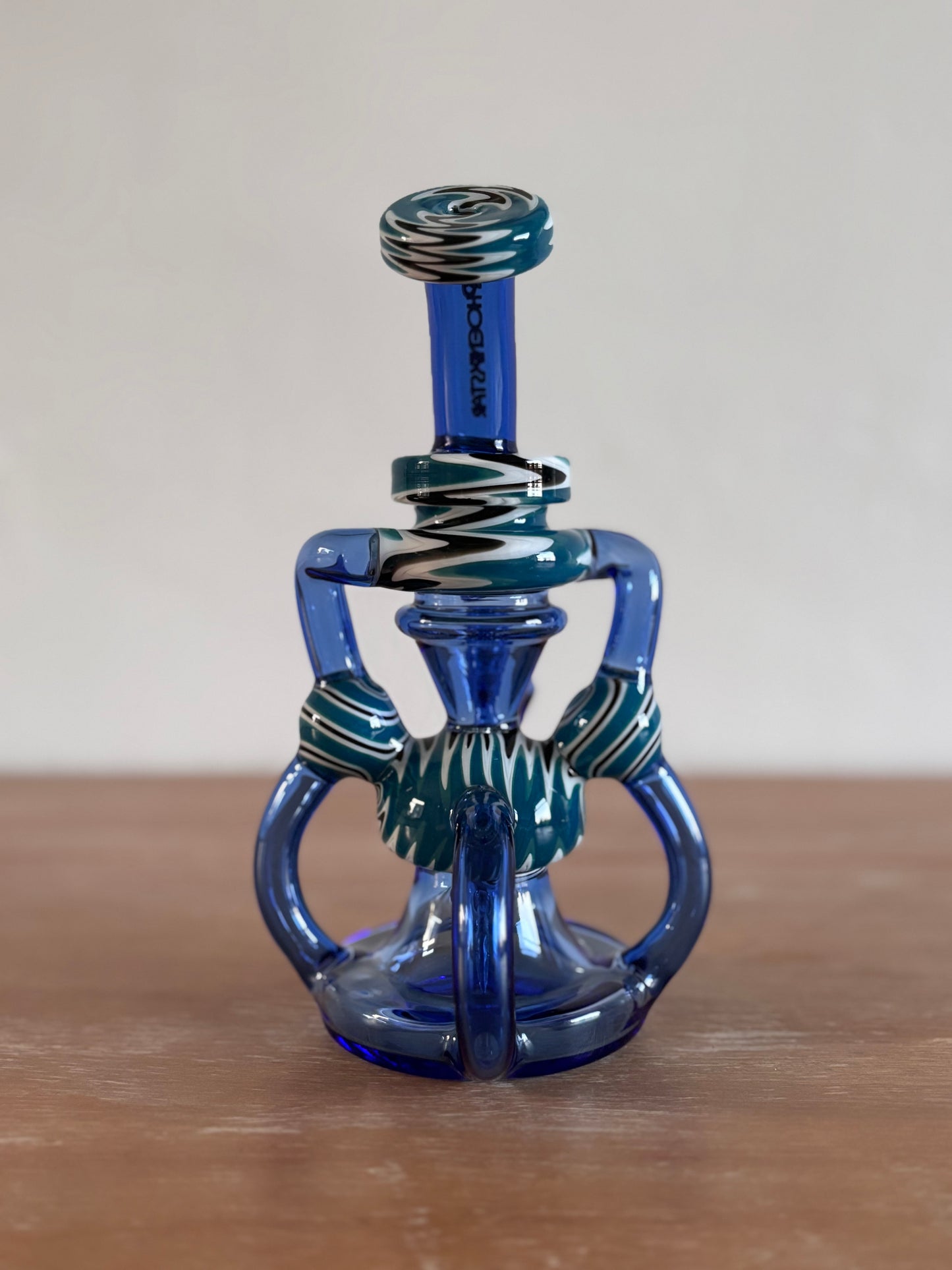 Phoenix Star Blue American Rod Recycler w/Black & White Swirl