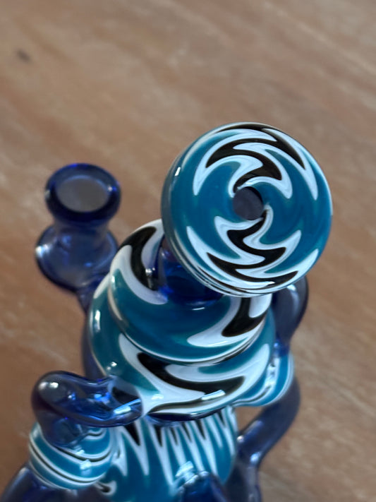Phoenix Star Blue American Rod Recycler w/Black & White Swirl