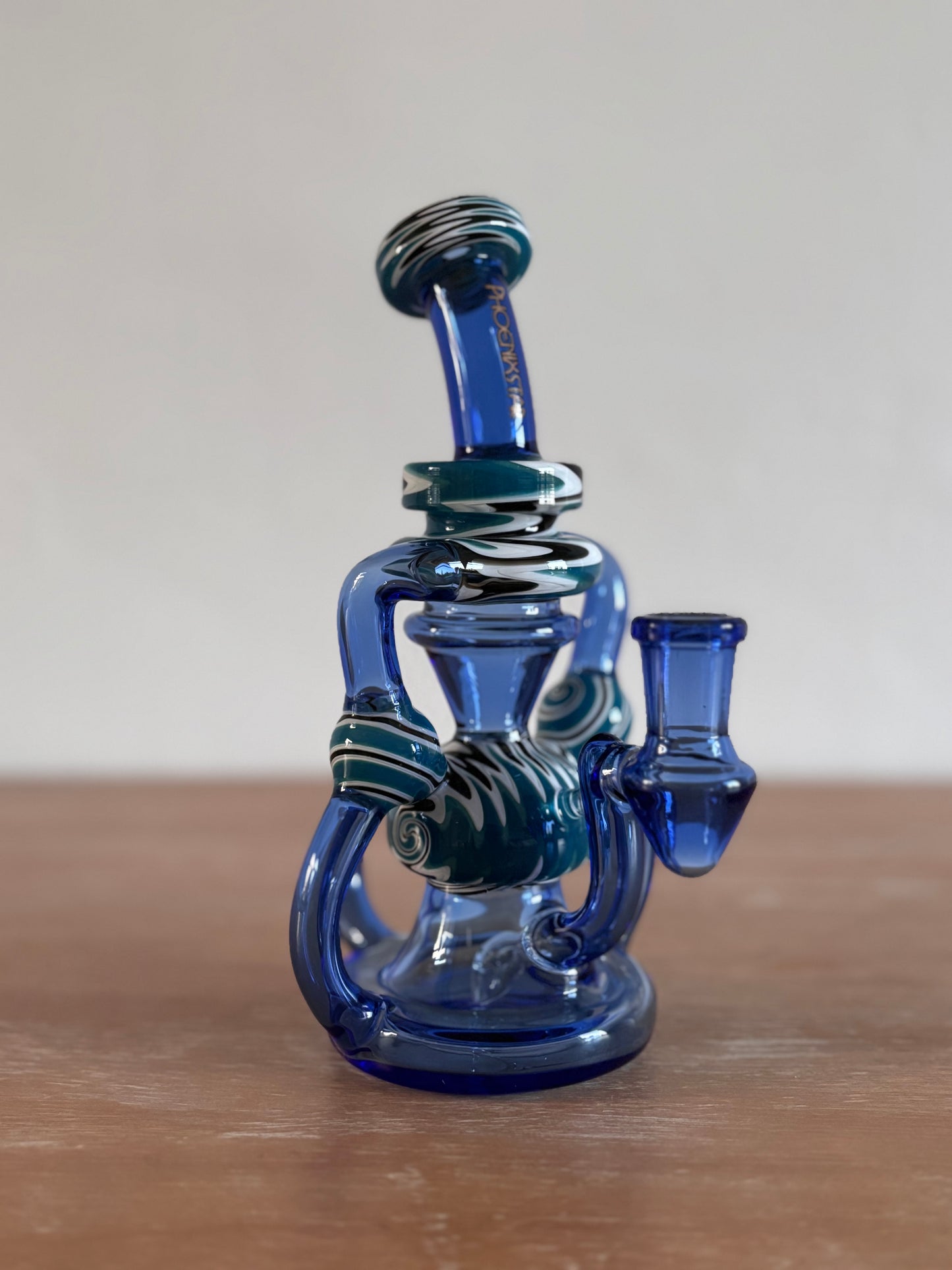 Phoenix Star Blue American Rod Recycler w/Black & White Swirl
