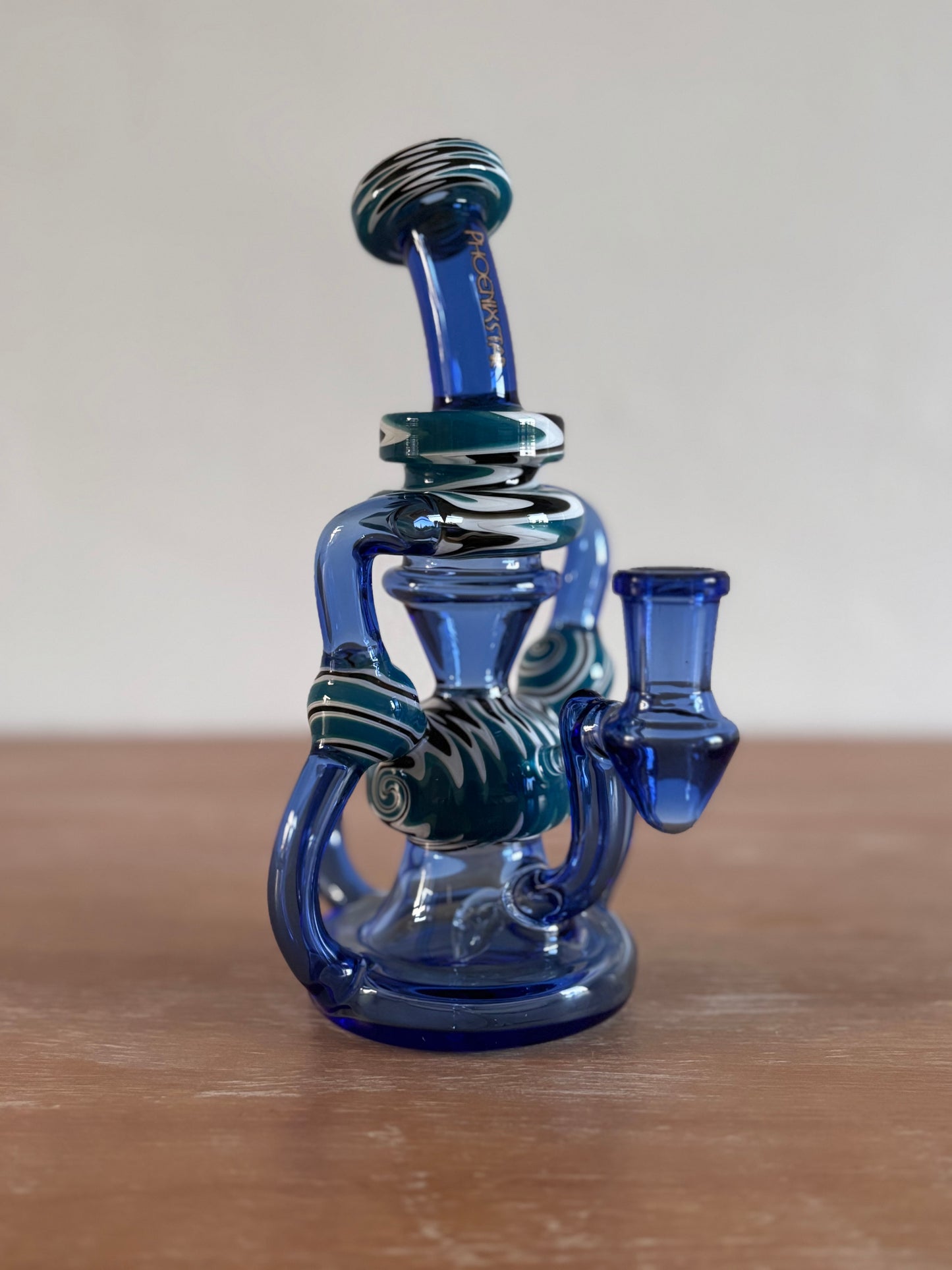 Phoenix Star Blue American Rod Recycler w/Black & White Swirl