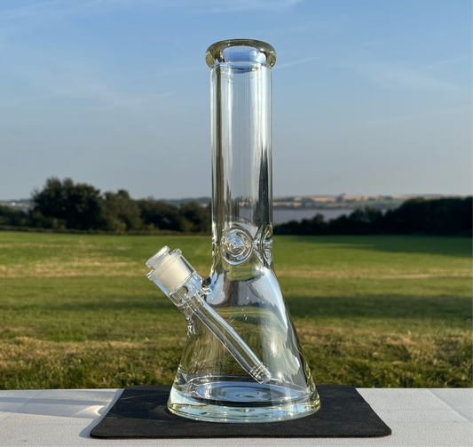 14” 9mm Thick Glass and Thickened Base Beaker Bong