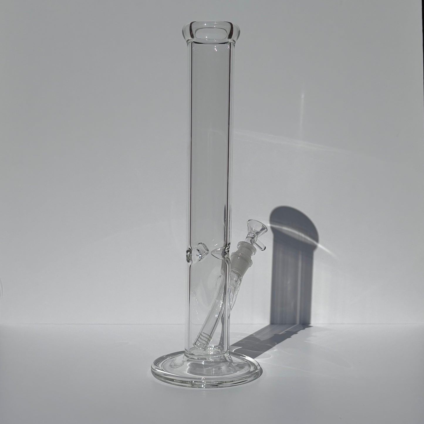 15” Straight Tube Bong w/Disc Base