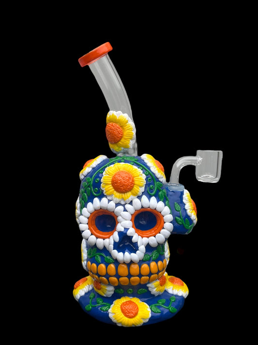 Candy Skull 3D HandPainted Dab Rig
