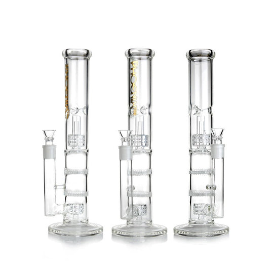 Phoenixstar Double HoneyComb & Double Matrix Percolator Bong