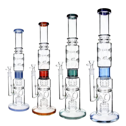 17” Triple Percolator Wide Disc Base & Double Ice Catcher
