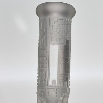 Doodle SandBlasted Beaker Bong