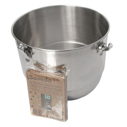 CVAULT Pro Stainless Steel Curing Container with Boveda Packs