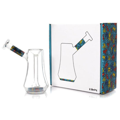 Bubbler by Keith Haring (Blue Glass)