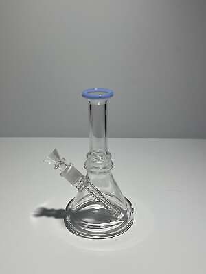 Clear Triangle Coloured Beaker Bong