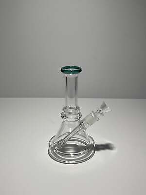 Clear Triangle Coloured Beaker Bong