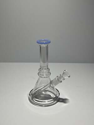 Clear Triangle Coloured Beaker Bong