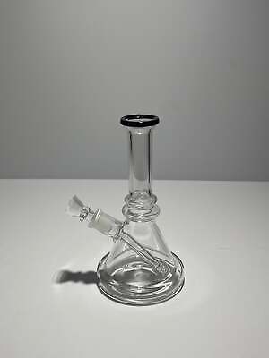 Clear Triangle Coloured Beaker Bong