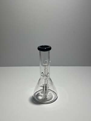 Clear Glass Beaker Bong With Coloured Mouthpiece 14mm