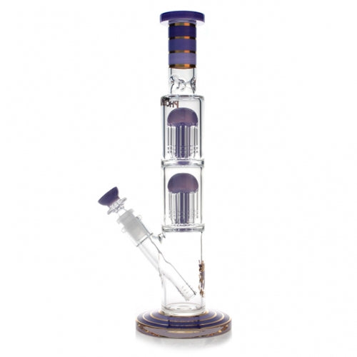 PhoenixStar Double 8 Arm Percolator Tube W/Thick Disc Base