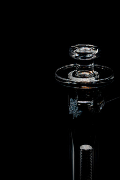 10mm Terp Slurper Tower By Is It Fire Or Not Engraved Pillar with Top Hat Cap