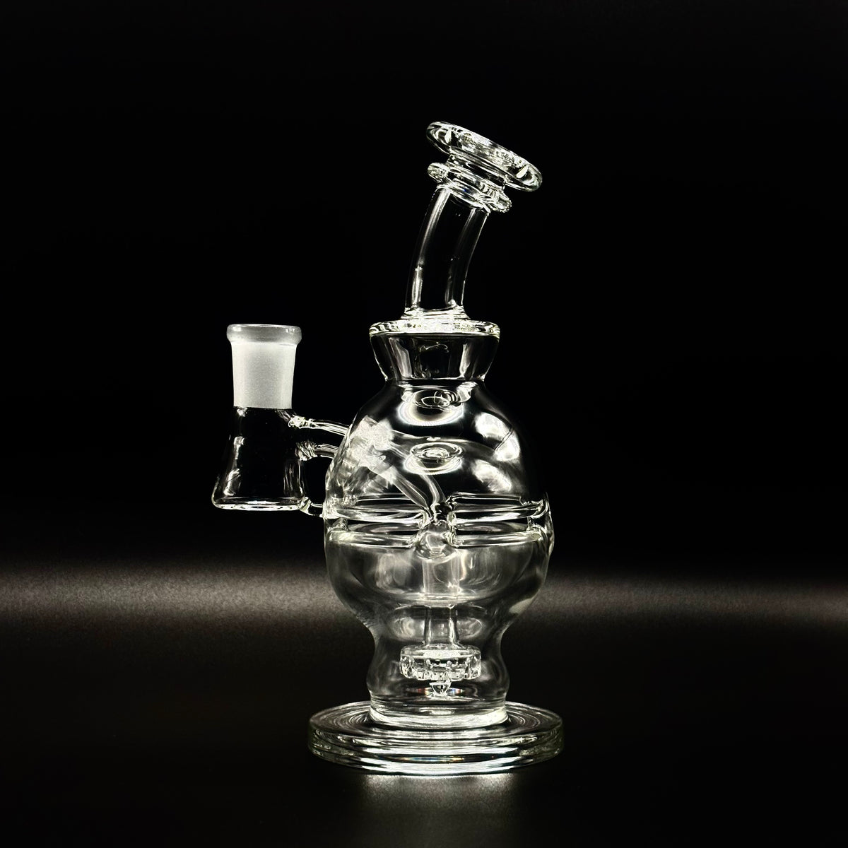 Hollow Globe Percolated Recycler Dab Rig