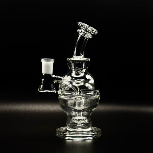 Hollow Globe Percolated Recycler Dab Rig