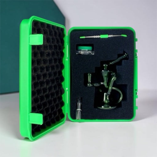 PhoenixStar Recycler Dab Rig Travel Set in Shockproof Case