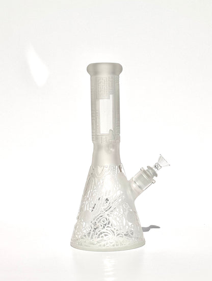 Doodle SandBlasted Beaker Bong
