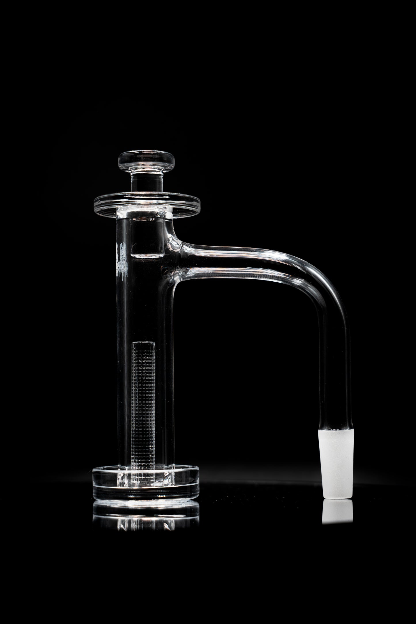 10mm Terp Slurper Tower By Is It Fire Or Not Engraved Pillar with Top Hat Cap