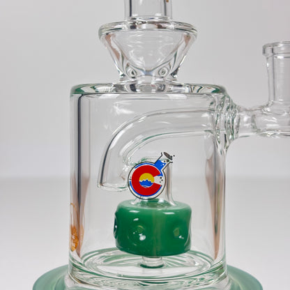 GlassLabs 303 Fixed Downstem Percolator Dab Rig