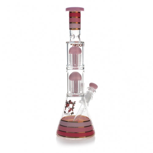 PhoenixStar 13.8” Double Showerhead Percolator Beaker Bong