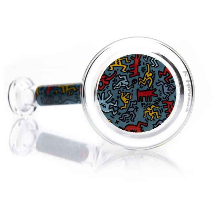 Bubbler by Keith Haring (Blue Glass)