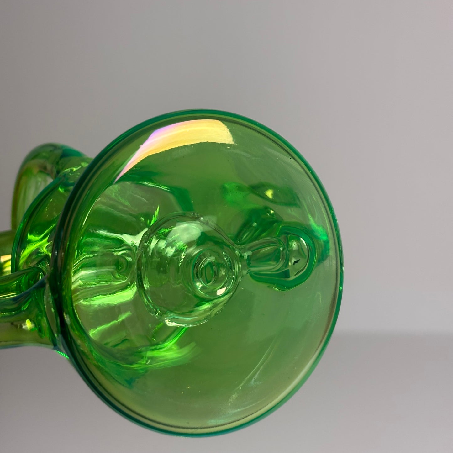 Neon 4 Holed Percolator Recycle Dab Rig