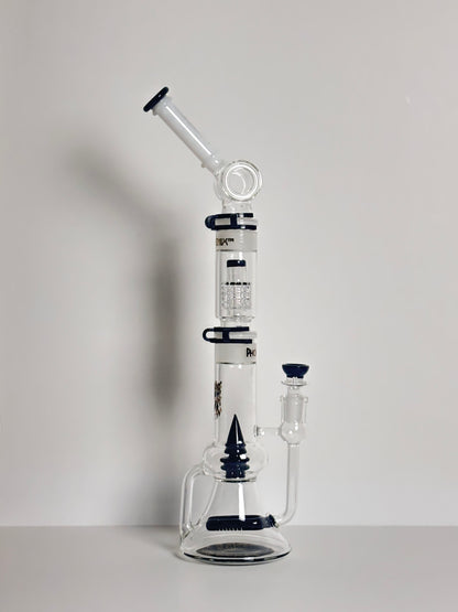 PhoenixStar Customisable 12.5” Double Inline and Spiked Showerhead Percolator Bong