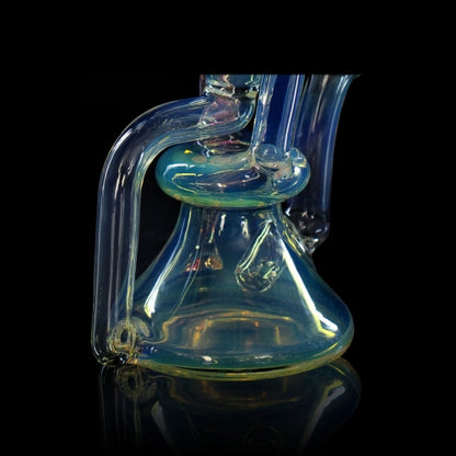 5"  PhoenixStar Dual Chamber Recycler Silverfumed NorthStar American Glass