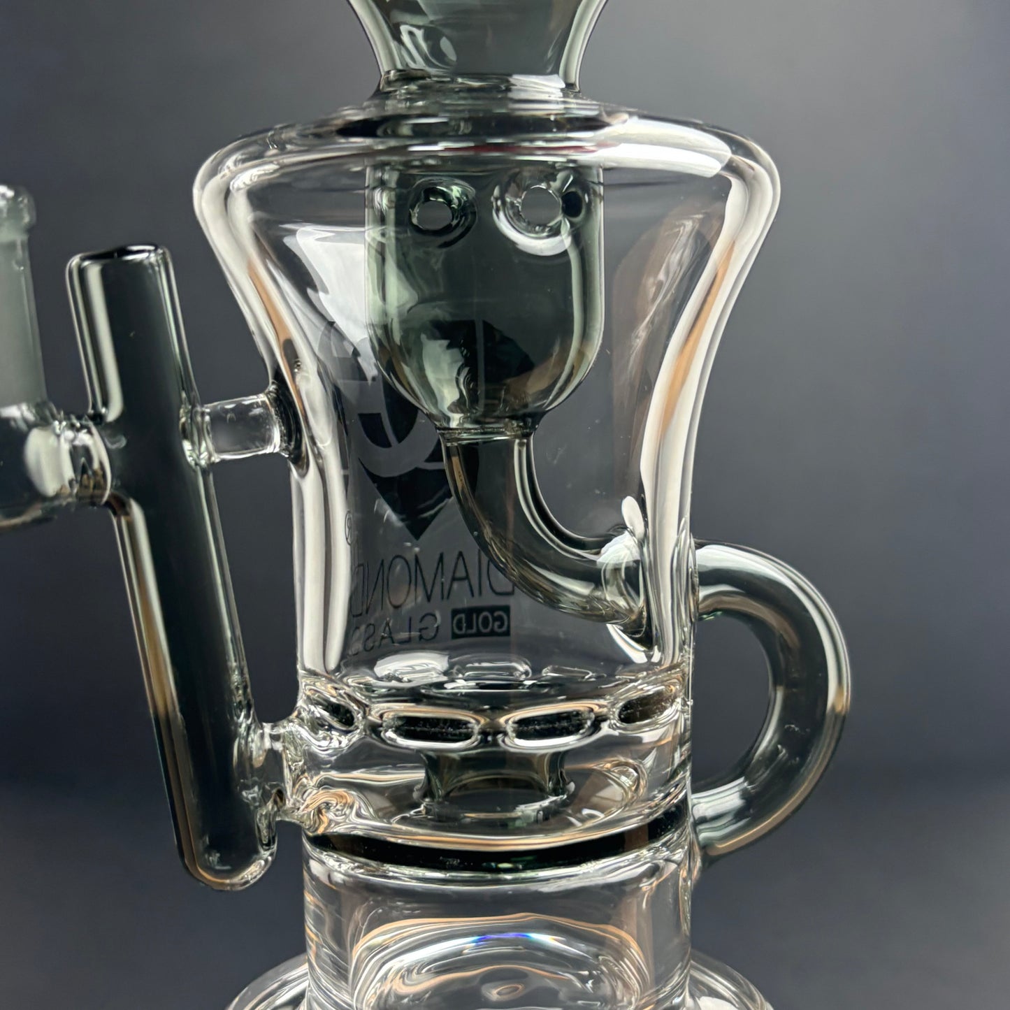 Diamond Gold Glass Incliner Rig