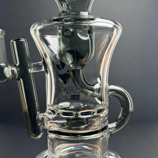 Diamond Gold Glass Incliner Rig
