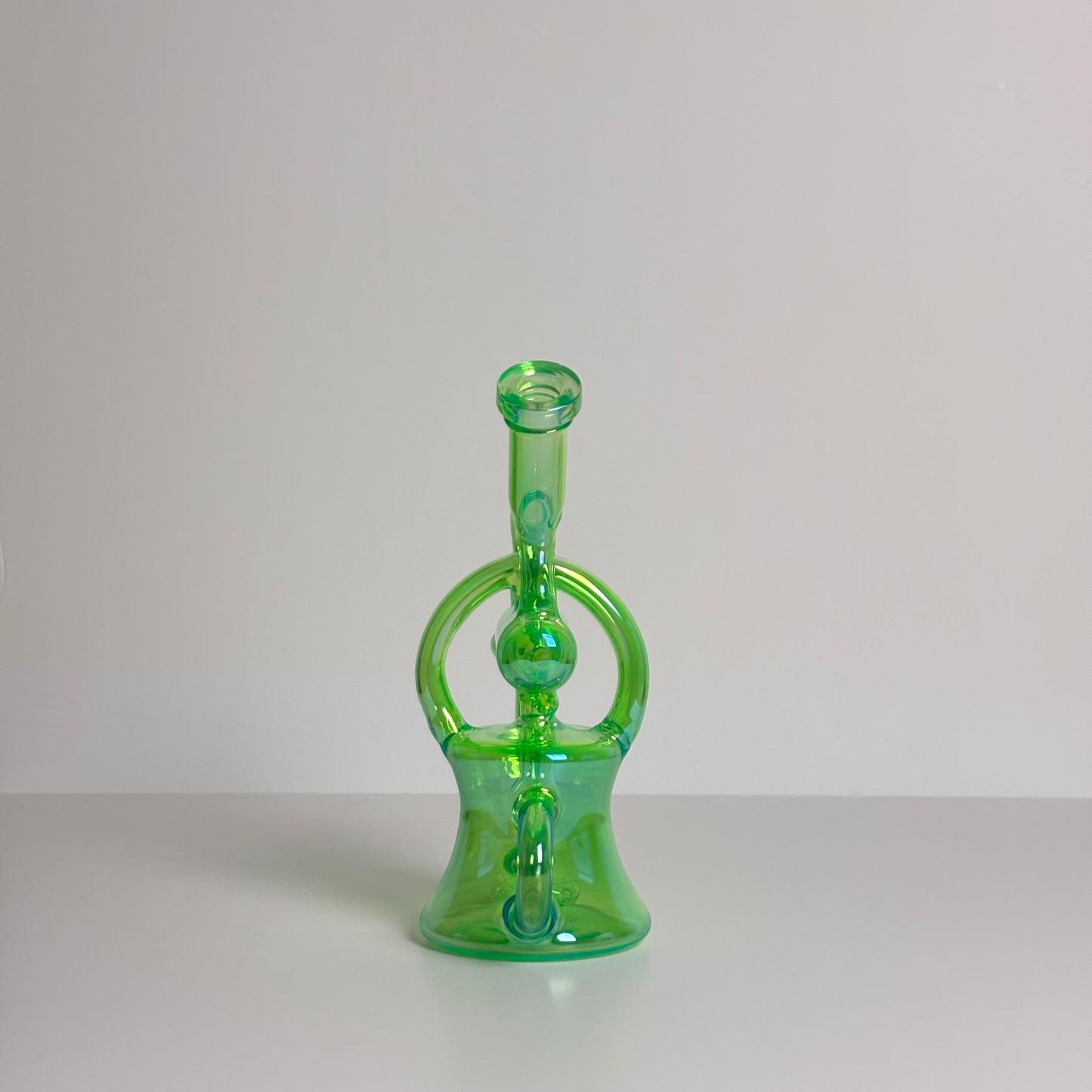 Neon 4 Holed Percolator Recycle Dab Rig