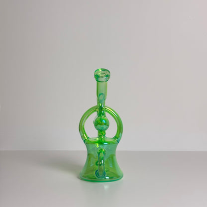 Neon 4 Holed Percolator Recycle Dab Rig