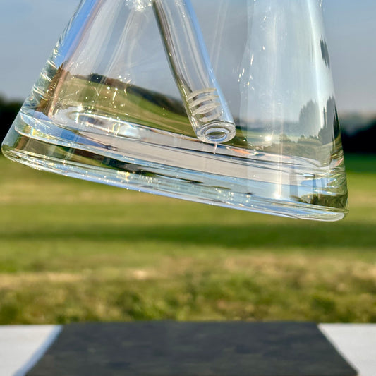 14” 9mm Thick Glass and Thickened Base Beaker Bong