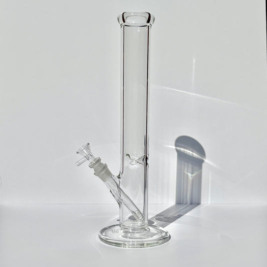 15” Straight Tube Bong w/Disc Base