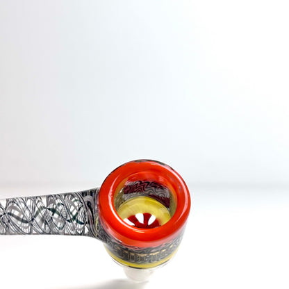 14mm XL HITTN Glass Spiral Tailed Deep Bowl w/Glass Screen