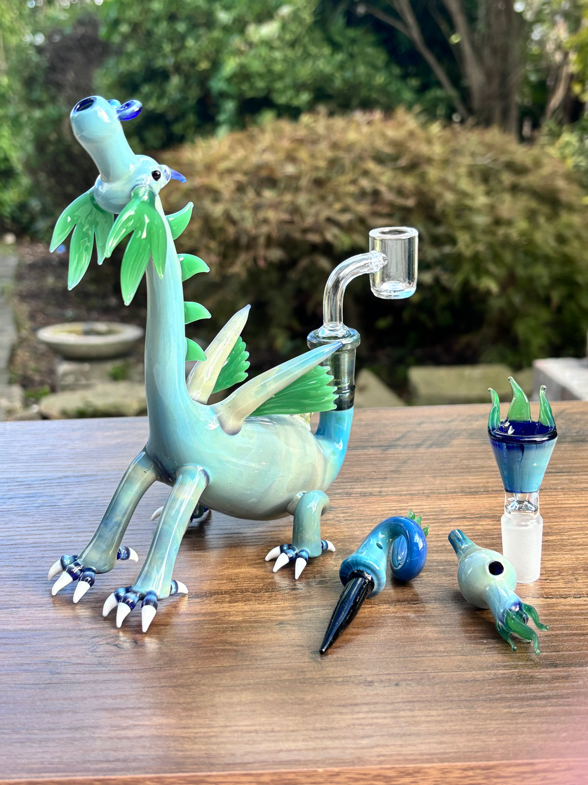 Dragon Dab rig and Bong Set with Shockproof Case