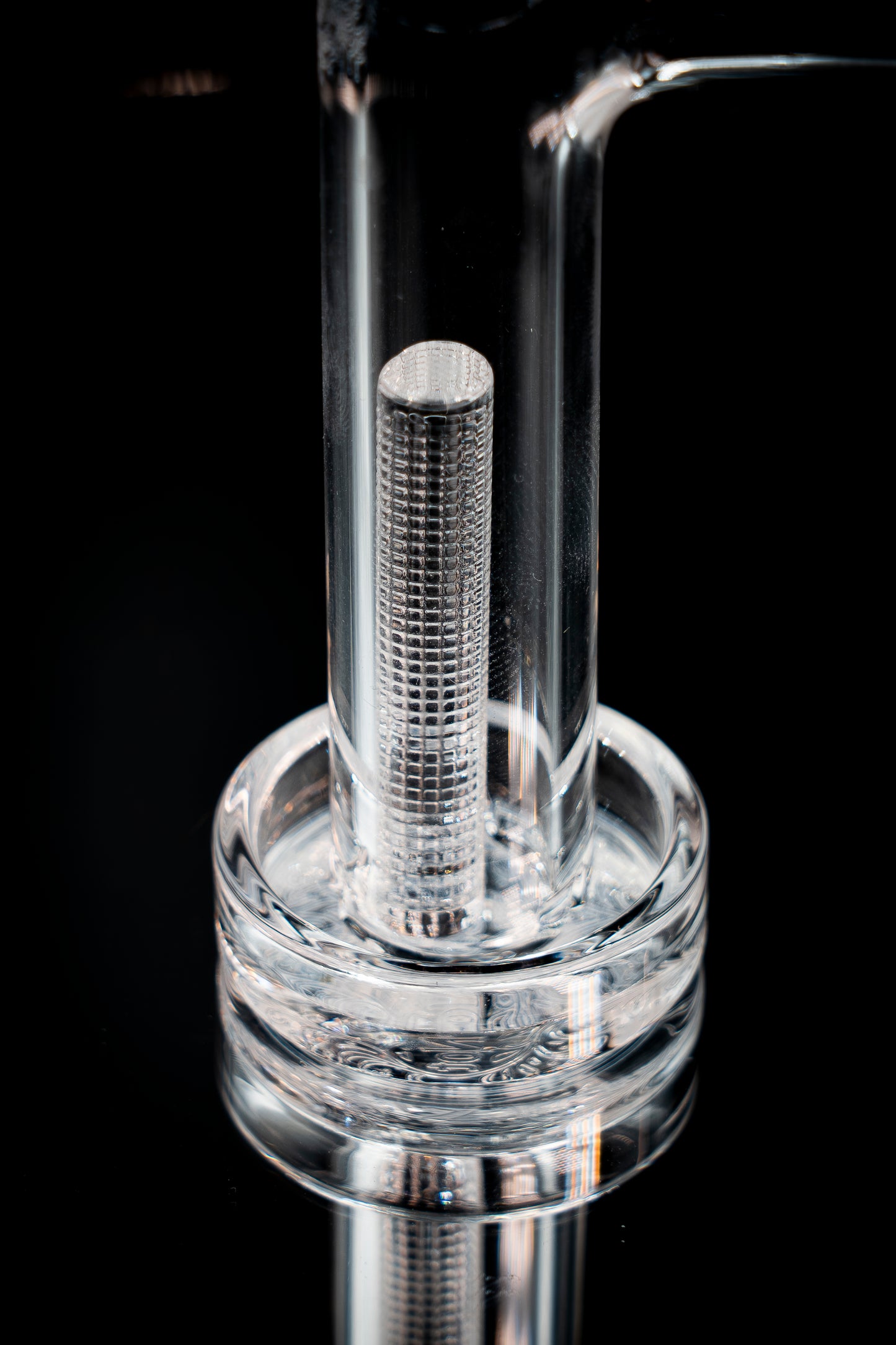 10mm Terp Slurper Tower By Is It Fire Or Not Engraved Pillar with Top Hat Cap