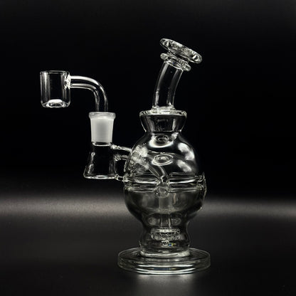 Hollow Globe Percolated Recycler Dab Rig