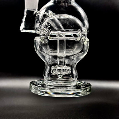 Hollow Globe Percolated Recycler Dab Rig