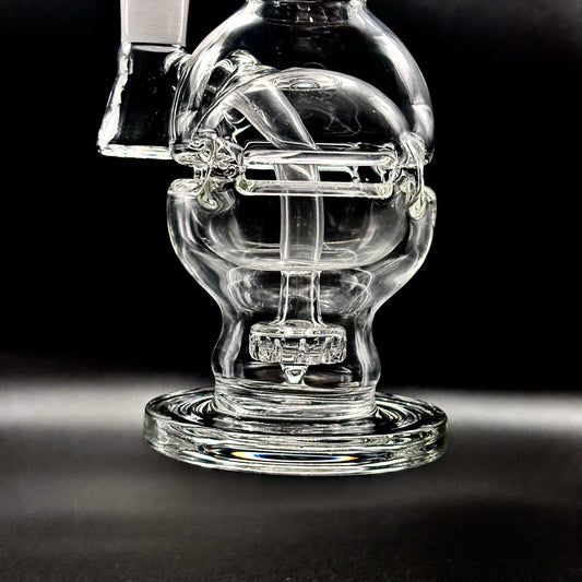 Hollow Globe Percolated Recycler Dab Rig