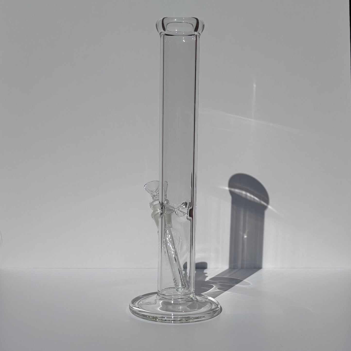 15” Straight Tube Bong w/Disc Base