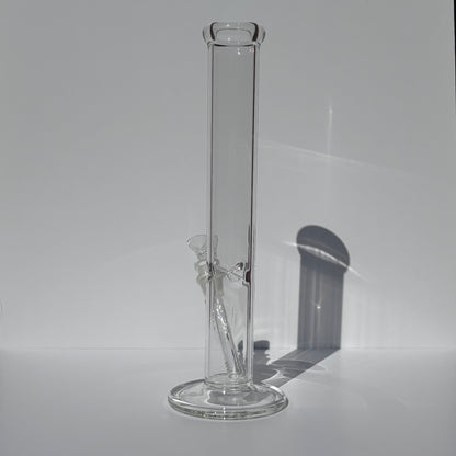 15” Straight Tube Bong w/Disc Base