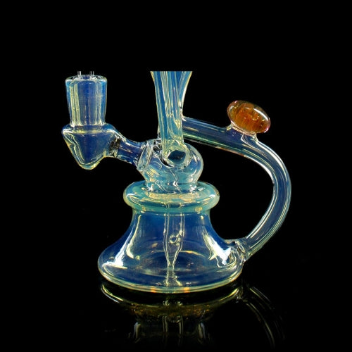 7.5" PhoenixStar Fumed Recycler w/Floral Pendant