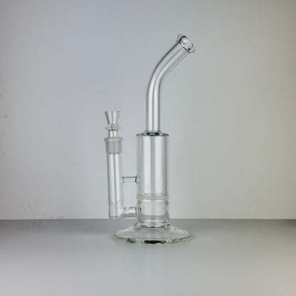 Single Honeycomb Percolator Tube w/Curved Neck, w/ Disc Base